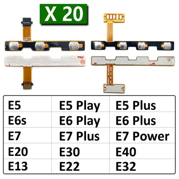 20 бр. Оригинални За Motorola Moto E5 E6 E6s E7 Plus Power Play E20 E30 E22 E32 E13 превключвател за Изключване на Звука Гъвкав кабел