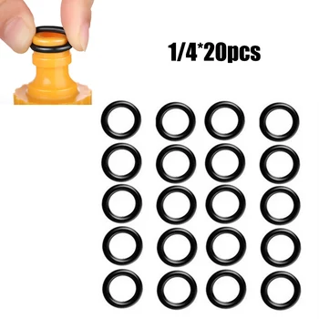 20 броя Гумени запечатване на пръстените 1/4 M22 за маркуча за измиване с високо налягане, Быстроразъемные Аксесоари за подмяна на градински електрически съоръжения