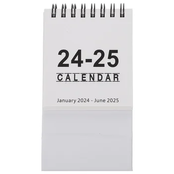 2024 Мини Настолен Календар Прост Стил на Настолен компютър 2025 Офис декор Изискани Креативни Хартиени декорации за дома