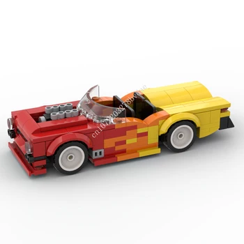 205 БР. MOC Speed Champions Flame Версия Конвертируемая Модел на спортен Автомобил градивните елементи на Технологични Тухли DIY Монтаж на Детска Играчка За Подарък