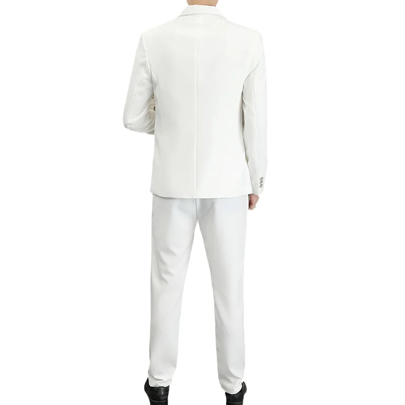 Пролет 2023, Нов мъжки костюм в тон, Младежки оборудвана Модерен всекидневен костюм-двойка . ' - ' . 4