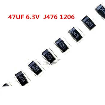 20pcs Черно NEC чип танталовый кондензатор 47 icf 6,3 Във Вида A J476 1206