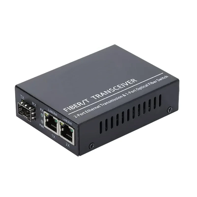 SFP Gigabit Ethernet оптичен комутатор 1 2 SFP 10/100/1000 rj-45 м оптичен радиостанцията 20 км LC однорежимный двойно-оптичен . ' - ' . 0