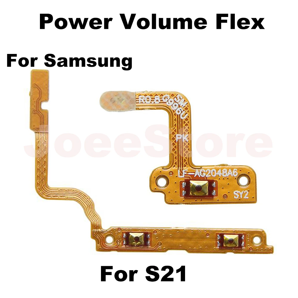 Бутон за регулиране на силата на звука на хранене Flex за Samsung S20 S21 Plus Ultra 4G 5G FE Бутон за включване/изключване на захранването Подмяна на flex кабел . ' - ' . 1