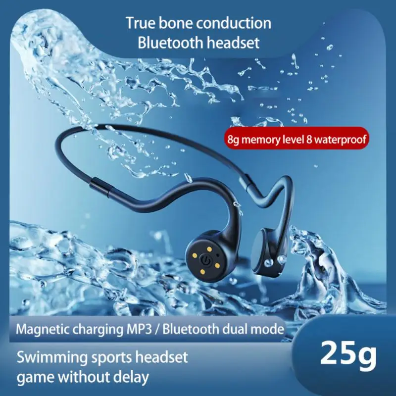Музикален плейър, водоустойчив безжични слушалки X5 с костна проводимост, слушалки, слушалки с костна проводимост . ' - ' . 0