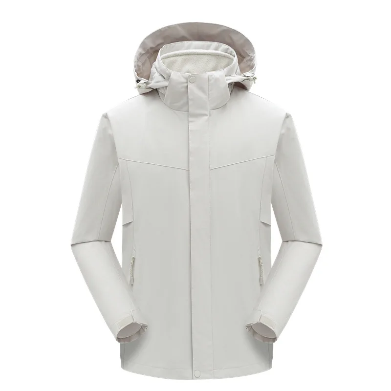 Зимна нова яке 3 в 1, мъжки ветрозащитная топло яке от плътна отвътре, дамско яке за къмпинг, туризъм . ' - ' . 4