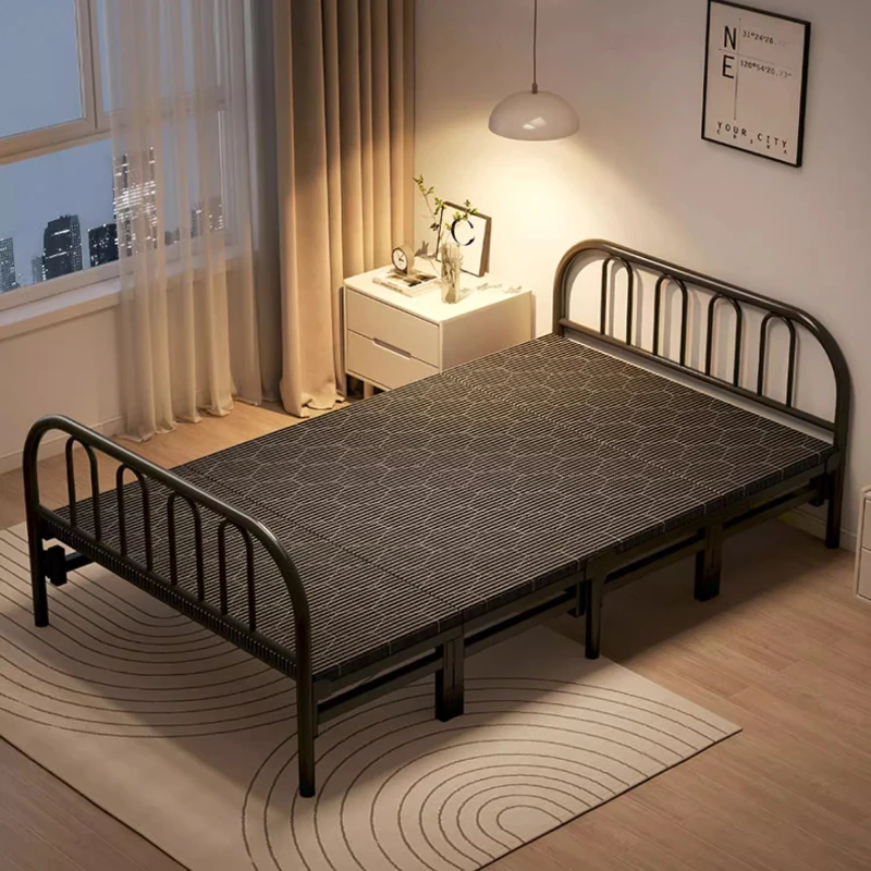 Детски Модерни Единични легла, Метални Евтини Легла за възрастни, Безопасни Легла за дневна, Минималистичен мебели в скандинавски стил Camas De Casal За Спални . ' - ' . 0