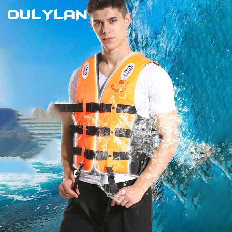 Oulylan S -XXXL Спасителна жилетка за възрастни и деца, Плуване на открито, Разходка с лодка, ски, Жилетка за шофиране, Костюм за оцеляване Спасителна жилетка със свистком . ' - ' . 0