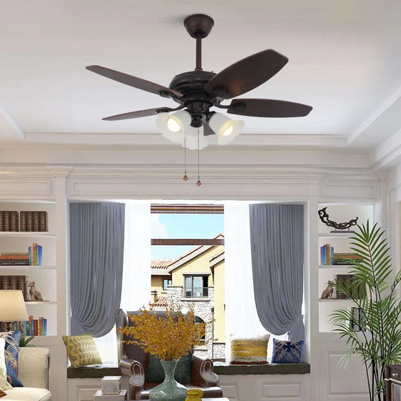 Модерен вентилатор на тавана PLLY с подсветка, креативна стъклена лампа Nordic с дистанционно управление на Белия цвят за дома, хол, Спалня . ' - ' . 3
