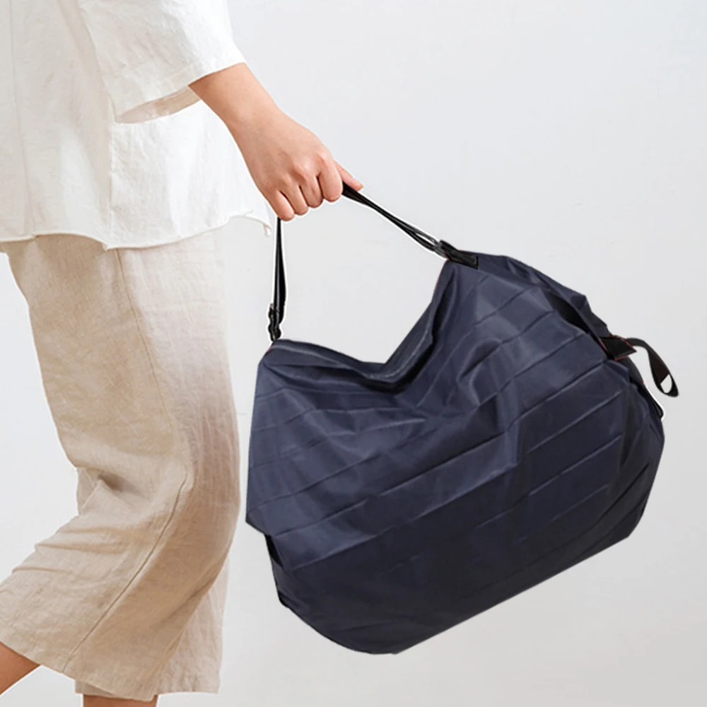 Нова Множество Сгъваема Чанта за Пазаруване, Розова Водоустойчива чанта от плат Оксфорд, Пътна Плажната Чанта за супермаркет, Преносим чанта за съхранение на продукти . ' - ' . 1