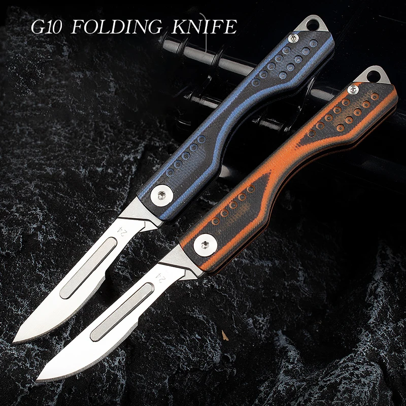 Кухненски Нож G10 Портативен Сгъваем Нож EDC Преносим Инструмент Нож за рязане на хартия Нож за отваряне на кутии . ' - ' . 3