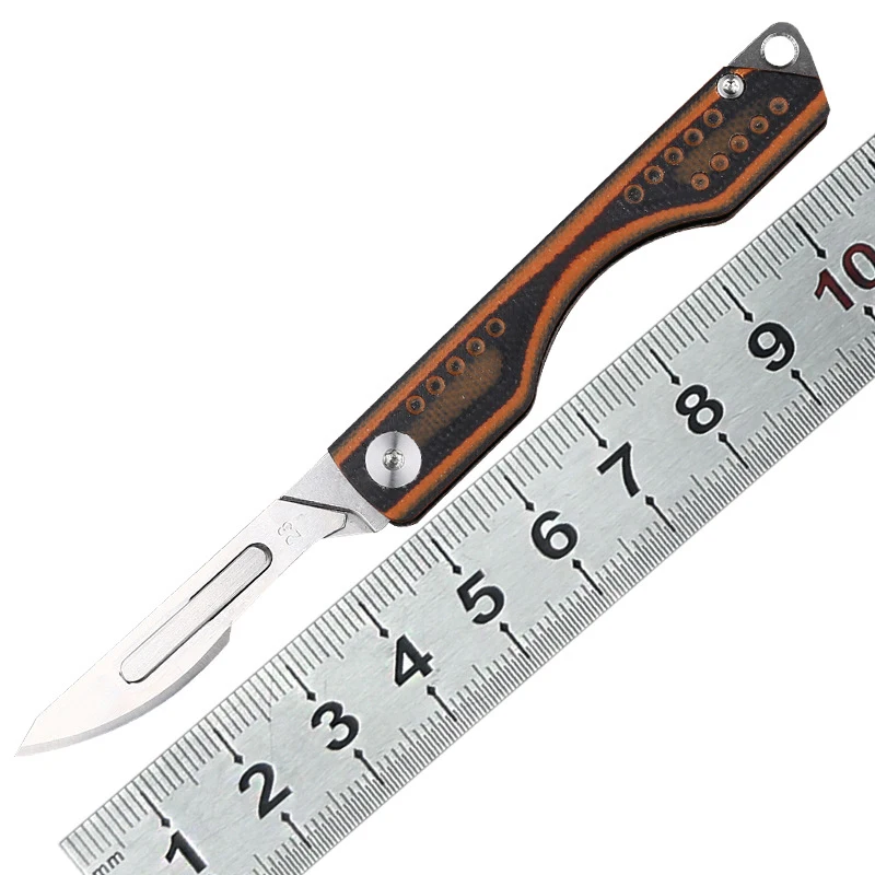 Кухненски Нож G10 Портативен Сгъваем Нож EDC Преносим Инструмент Нож за рязане на хартия Нож за отваряне на кутии . ' - ' . 5