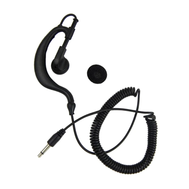 3.5 мм Слушалки за слушане, 1-пинов G-образна слушалка за ръчен микрофон, 1,2 М (47 см) В ушите, Стерео-Кабелен слушалка . ' - ' . 2