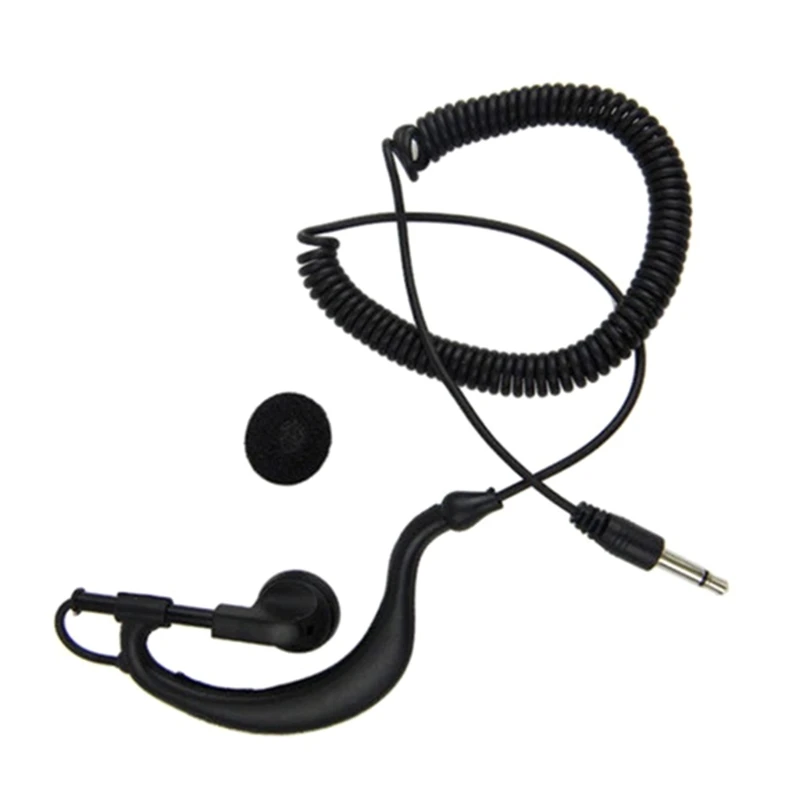 3.5 мм Слушалки за слушане, 1-пинов G-образна слушалка за ръчен микрофон, 1,2 М (47 см) В ушите, Стерео-Кабелен слушалка . ' - ' . 3