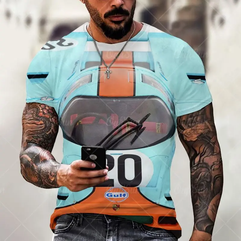 Годишната реколта мъжка тениска Streetshirt 66-лентов тениска с 3D принтом За мъже, Модни дрехи за Мъже с къс ръкав и кръгло деколте, Негабаритная Мъжки Дрехи . ' - ' . 2