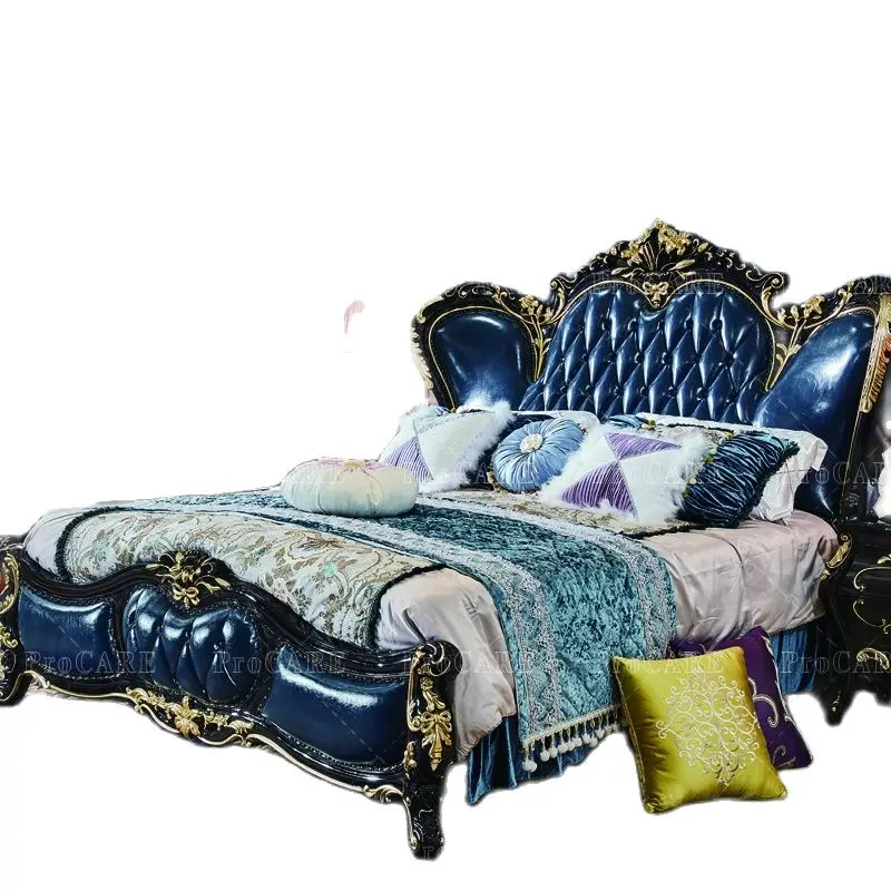 Луксозен дизайн, удобни мебели за спалня, дървени легла кралски размери . ' - ' . 5