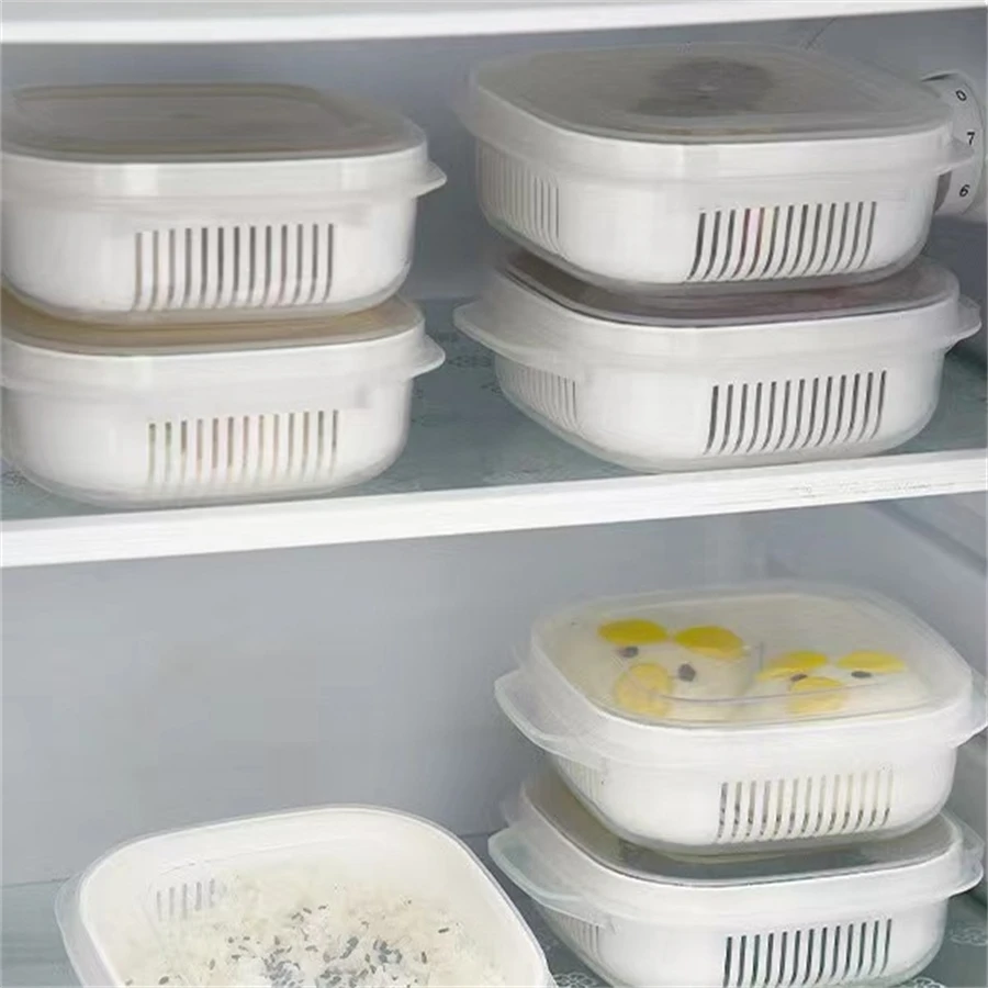 Кутия за съхранение на Кутия за съхранение на пресни продукти Хладилник Сливи за плодове и зеленчуци, Кухненски съдове за съхранение на Кухненски аксесоари . ' - ' . 4
