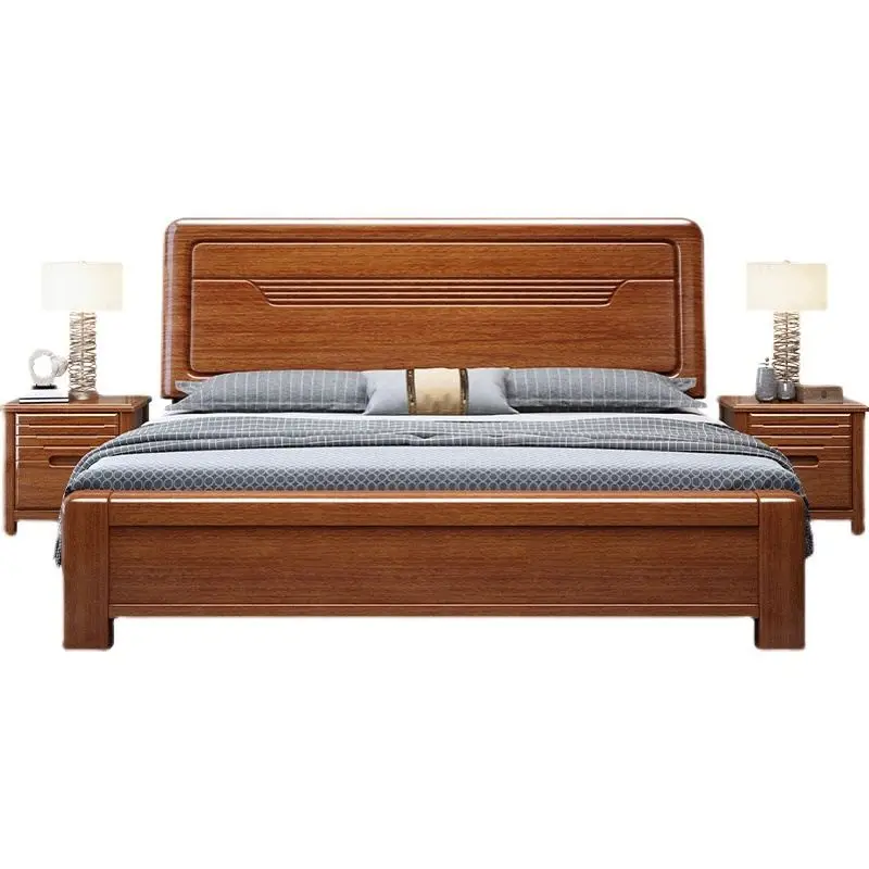 Легло от масив, китайски орех, 1,52 м, 1,82 м, богат на функции за единично и двойно легло за съхранение на вещите в основната спалня . ' - ' . 4