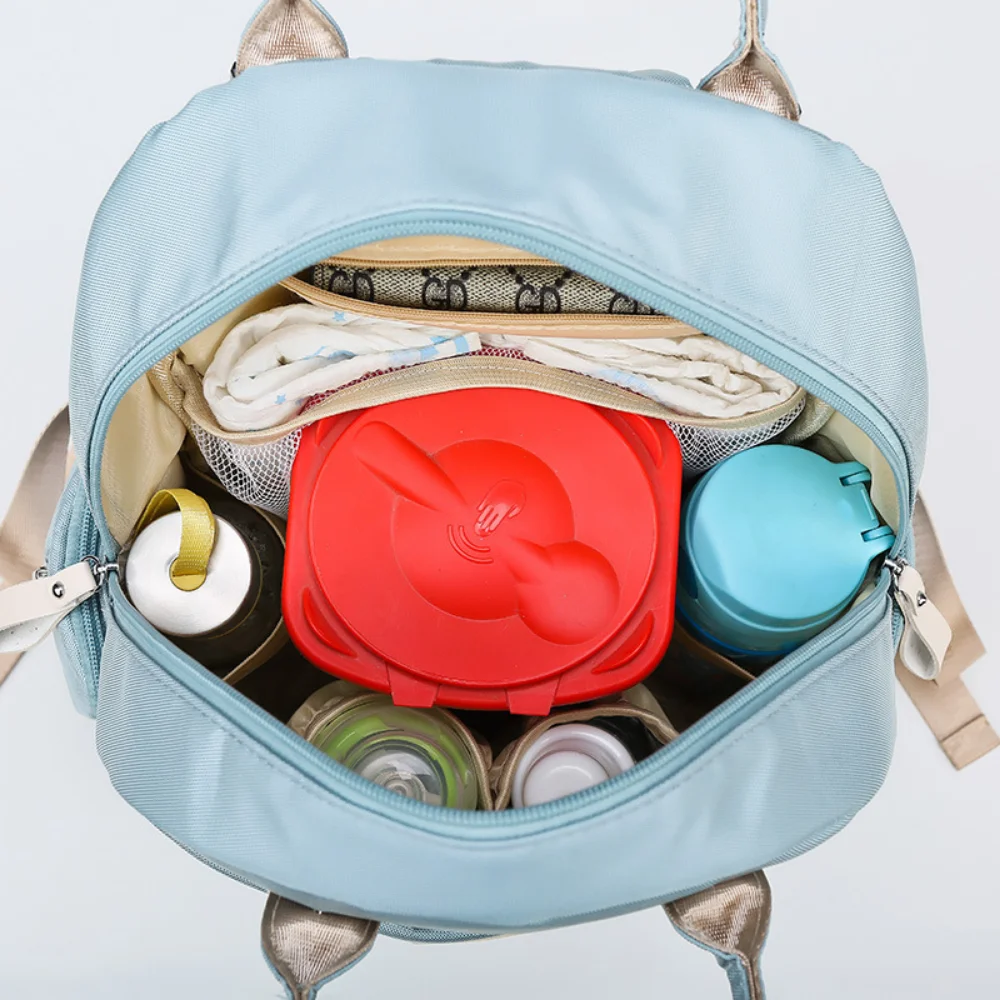 Модерен Раница с Голям капацитет, чанта за майките, Мултифункционална чанта за пелени, Водоустойчива раница, чанта за бременни на открито . ' - ' . 5