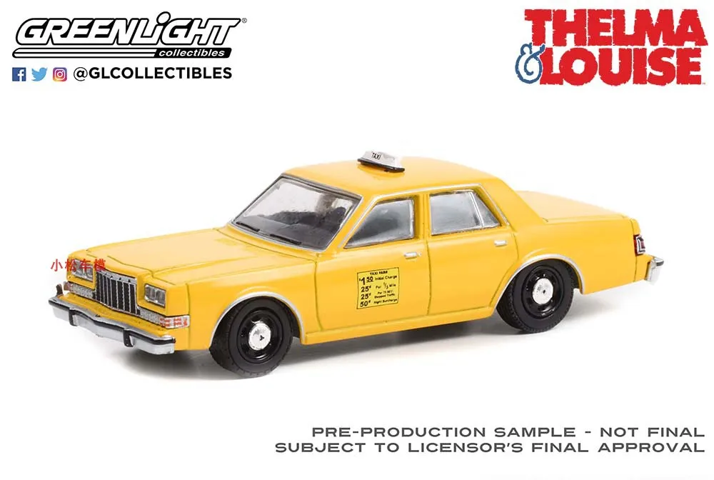 1:64 1984 Dodge Такси Molded под натиска на модел на превозното средство От метална Сплав, играчки За Подарък колекция . ' - ' . 2