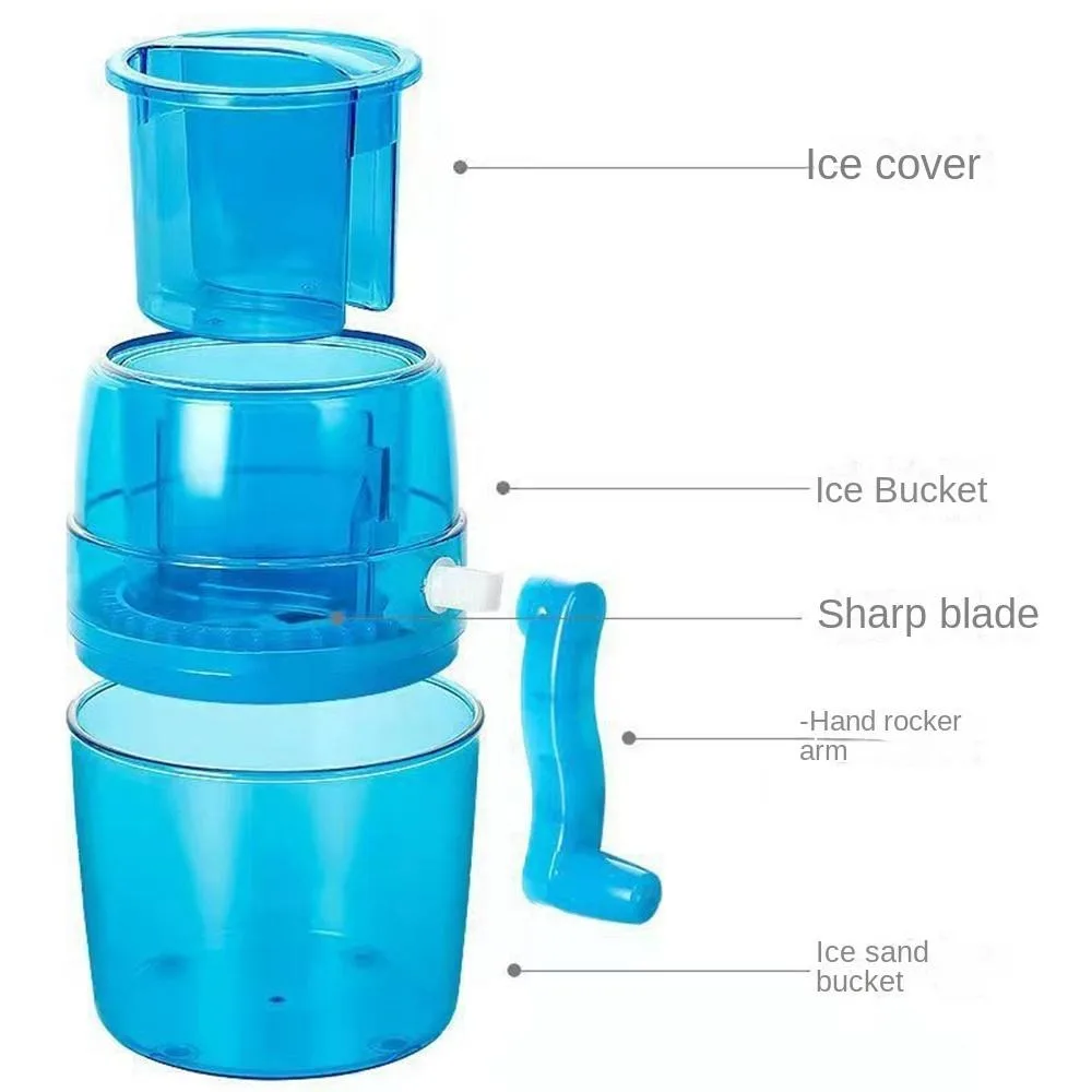 Малогабаритна ръчно трошачка за лед, кухненски инструменти, машина за производство на пясък, лед, чист обръснат на лед за домакинството|НАПРАВИ си сам|Mein Mein Лед . ' - ' . 0