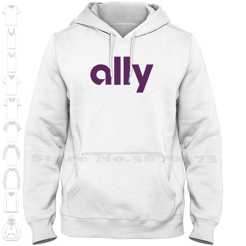 Hoody с логото на Ally Financial (Ели Банка) Ежедневни облекла с логото на Hoody с графичен принтом . ' - ' . 0