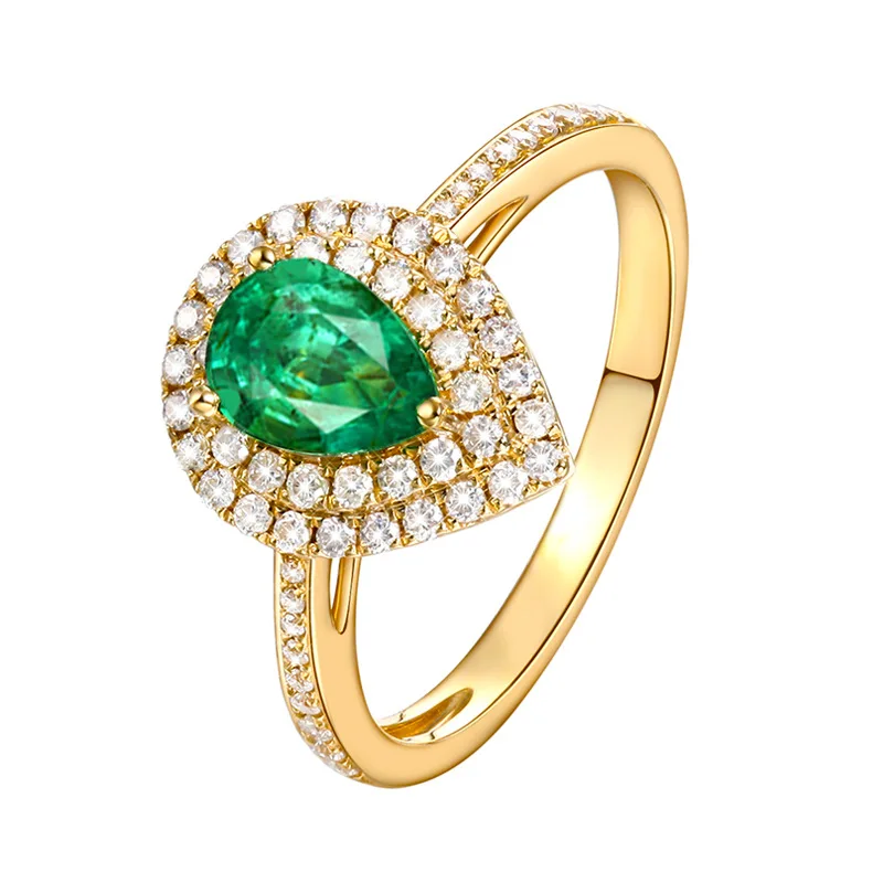 Нов стил, лукс и изисканост, инкрустирани със злато Цирконий във формата на капки, Цветни открывающееся съкровище, Регулируема Женски венчален пръстен . ' - ' . 4