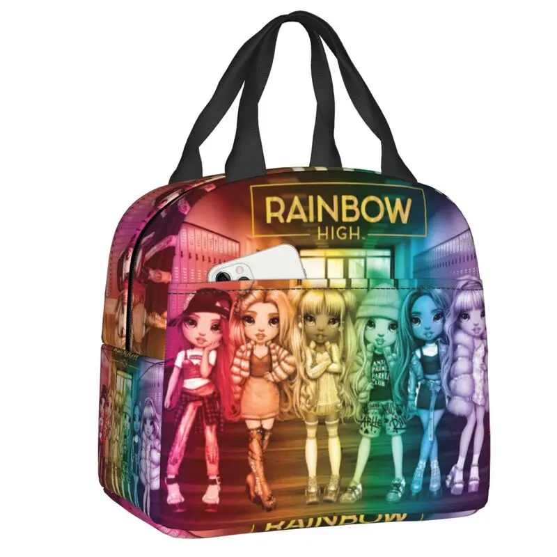 Страхотна Чанта за Обяд Rainbow High Момичета с термоизолация Bento Box За жените, децата в училищна възраст, да Маршируват чанти за хранене . ' - ' . 2