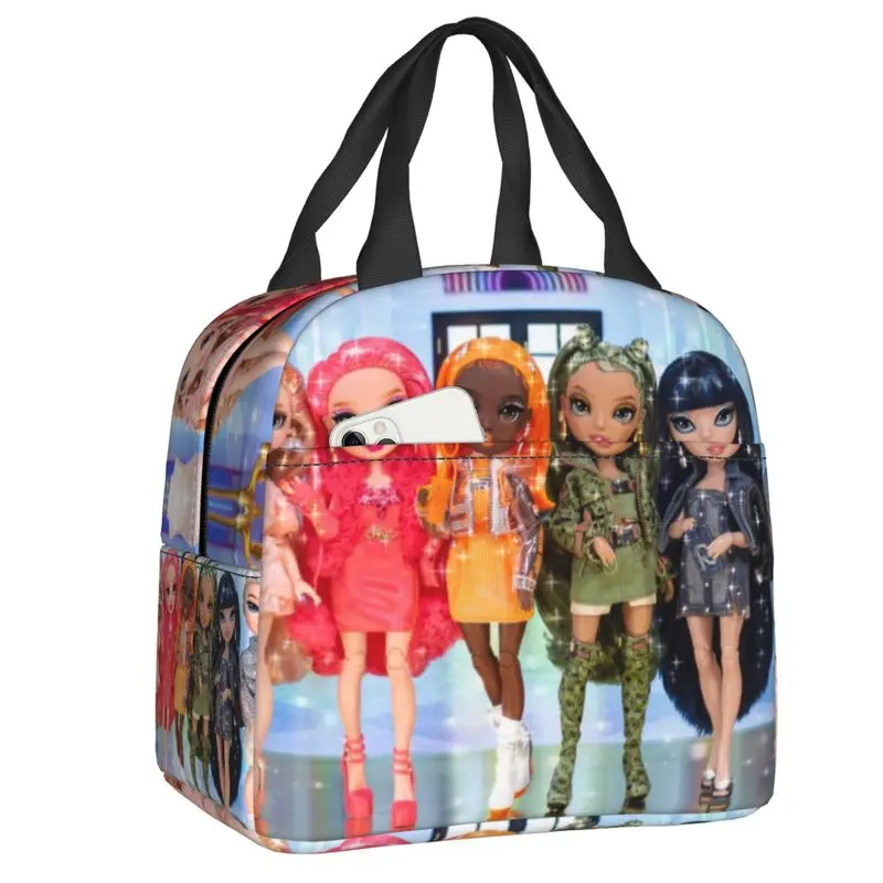 Страхотна Чанта за Обяд Rainbow High Момичета с термоизолация Bento Box За жените, децата в училищна възраст, да Маршируват чанти за хранене . ' - ' . 5