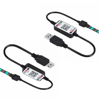 2X Безжична Bluetooth led димер с дистанционно управление DC5-24V Управление на интернет приложения на телефона за включване на таймера на RGB Light Strip