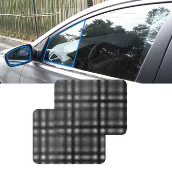 2x Фолио за прозорци на колата стикер на предното стъкло, козирка от PVC, Нова защита от слънцето
