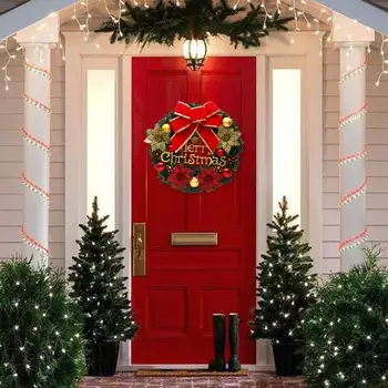 30 см Коледни Външни Декорации за помещения Пластмасови Свирки Коледна Гирлянда Коледна украса 2024