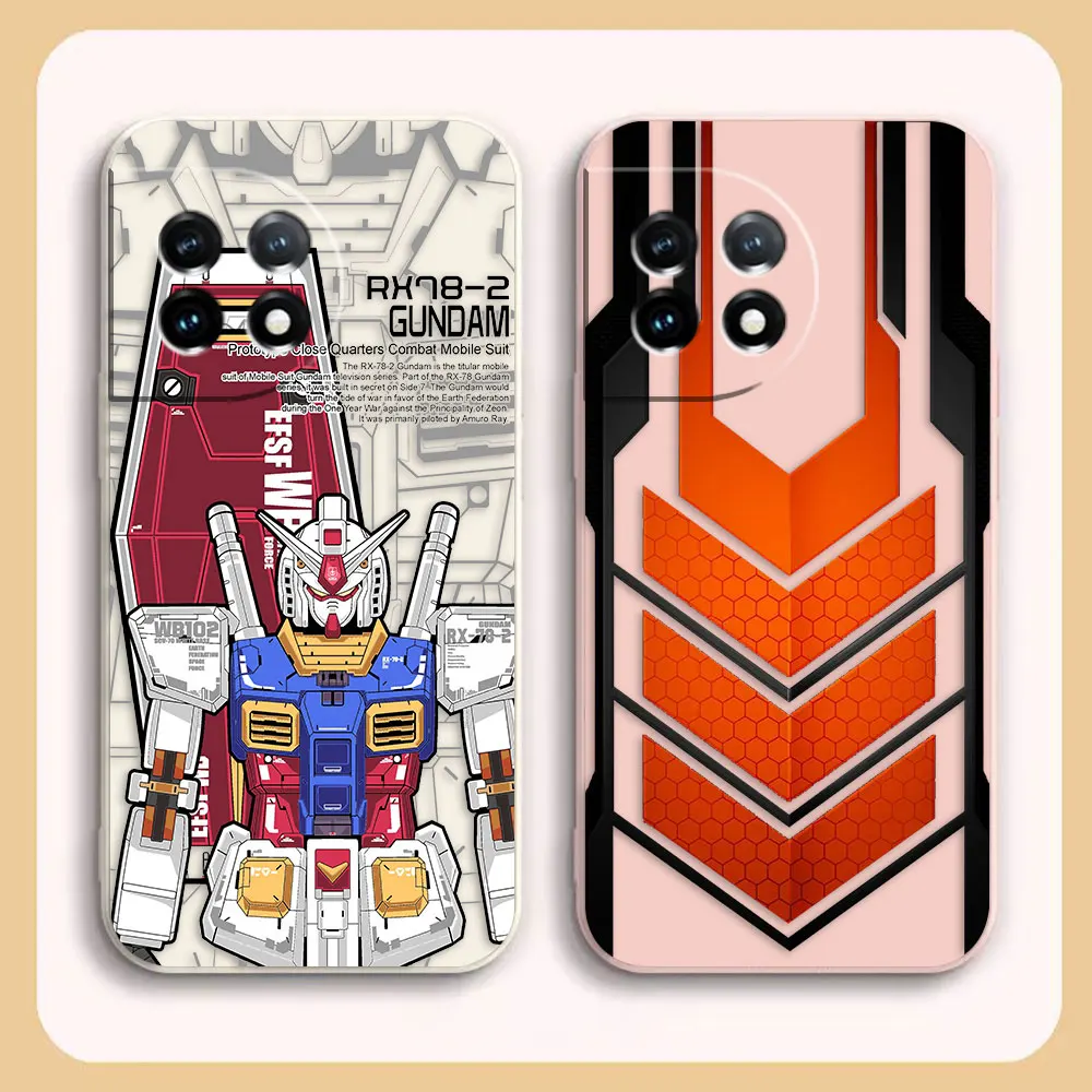 Калъф за мобилен телефон G-Робот Gundam За Oneplus 11 10 9 9R 9RT 8 8T 7 7T ACE 2 2V NORD CE 2 Pro Течен Цветен Калъф Funda Shell Capa на Корпуса . ' - ' . 1