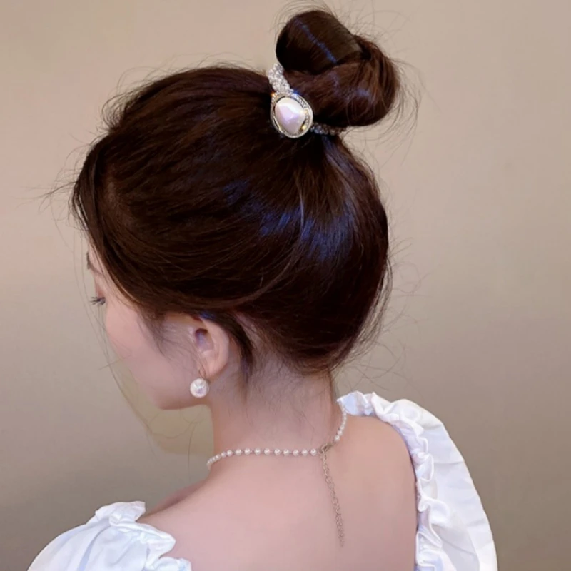 Корейската версия на барока нередовните перлената въже за коса, завязанной в опашката кожена лента, елегантни дамски модни аксесоари за коса . ' - ' . 5