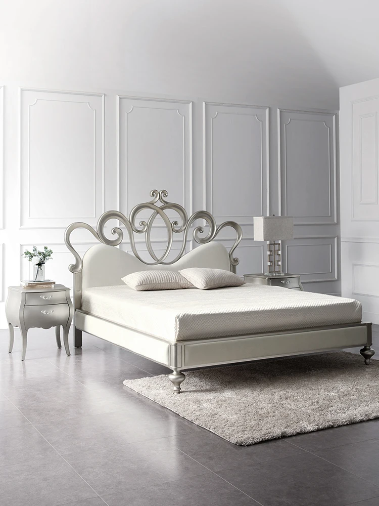 Проста придворная легло френска принцеса, бреза европейската легло, американската модерна светла луксозно легло, на тиха . ' - ' . 1