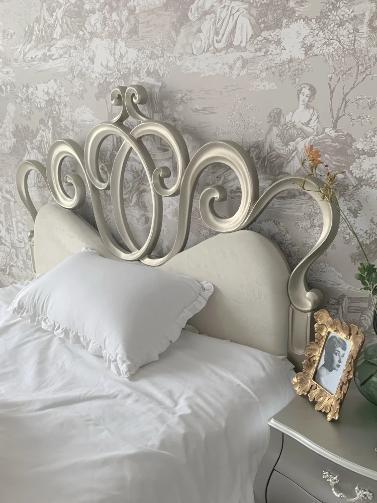 Проста придворная легло френска принцеса, бреза европейската легло, американската модерна светла луксозно легло, на тиха . ' - ' . 4