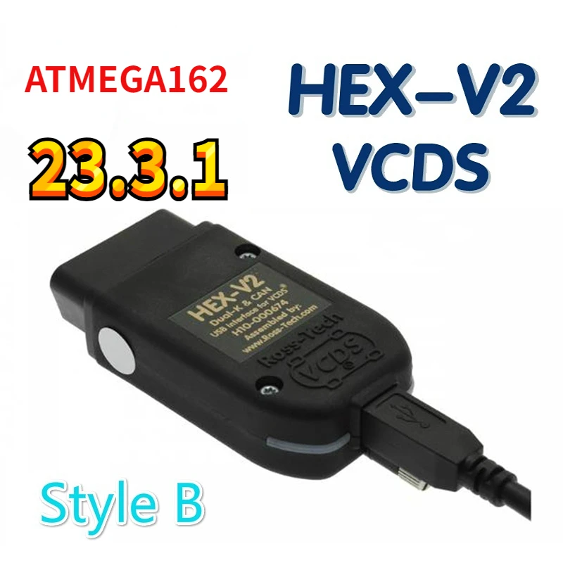 VCD VAGCOM 2023 HEX V2 USB Интерфейс VagCom 22.10 Тестери ЗА VW AUDI Skoda Seat VAG 22.10 Английска Немска Полската версия . ' - ' . 0