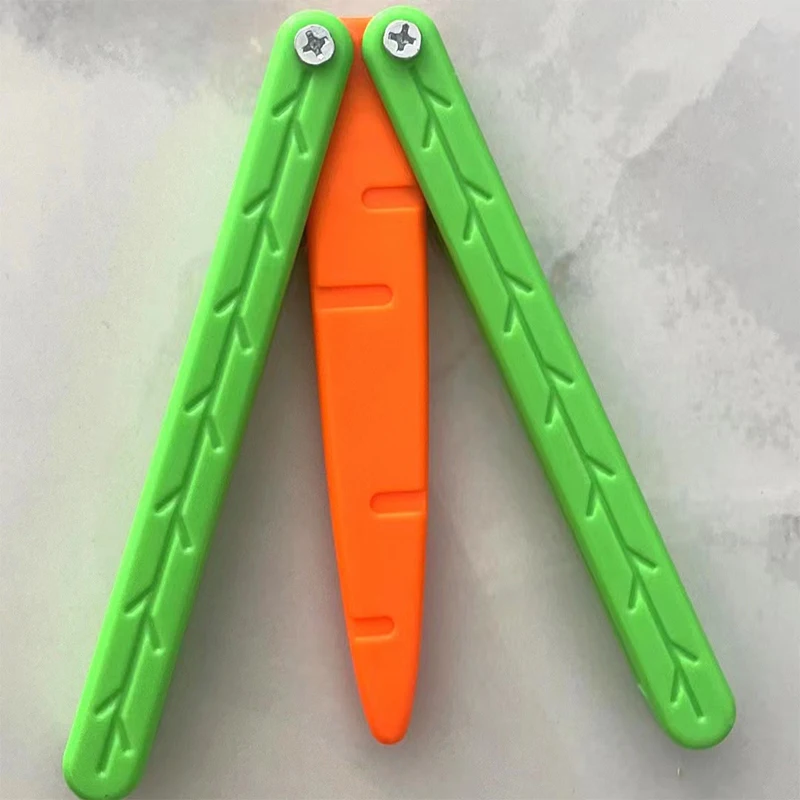3D нажежен Морков гравитационный отварачка, играчки за непосед, Декомпрессионная нажимная карта, играчка за 3D печат, Светещи Морков нож играчка . ' - ' . 1