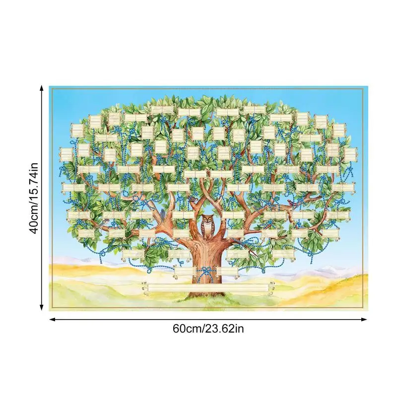 40x60 см Заполняемая Схема на Родословно Дърво Заполняемая Диаграма Родословие Генеалогическая диаграма на Генеалогични Подаръци За Деца, за да научите семейството си . ' - ' . 5