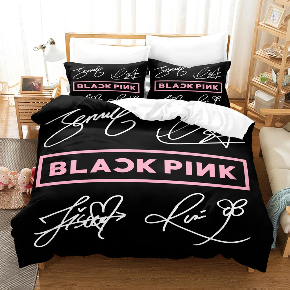 Комплект Спално бельо Princess Pink Single Twin, Пълен Комплект Спално бельо Queen King Size за корейски момиче, Комплекти спално бельо за детска Спални, 3D Аниме 014 . ' - ' . 3