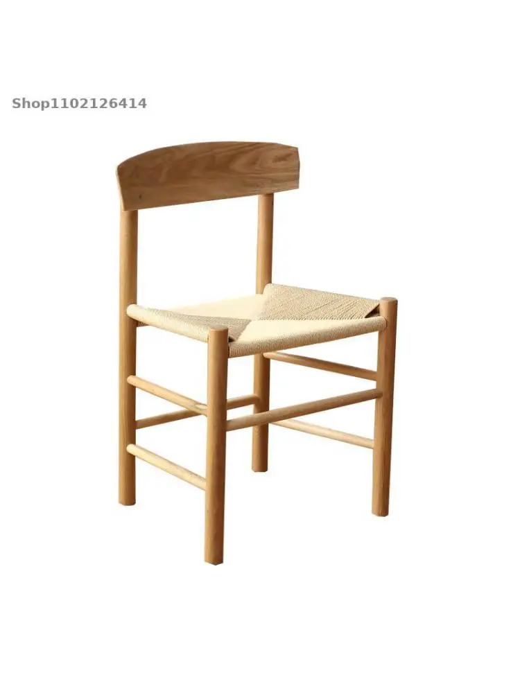 Скандинавско масивна дървесина маса за хранене, стол J39 стол бял дъб стол y японски стил от ракита въже проучване на списание стол от ратан стол дизайнер . ' - ' . 0