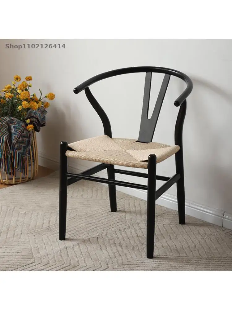 Скандинавско масивна дървесина маса за хранене, стол J39 стол бял дъб стол y японски стил от ракита въже проучване на списание стол от ратан стол дизайнер . ' - ' . 5