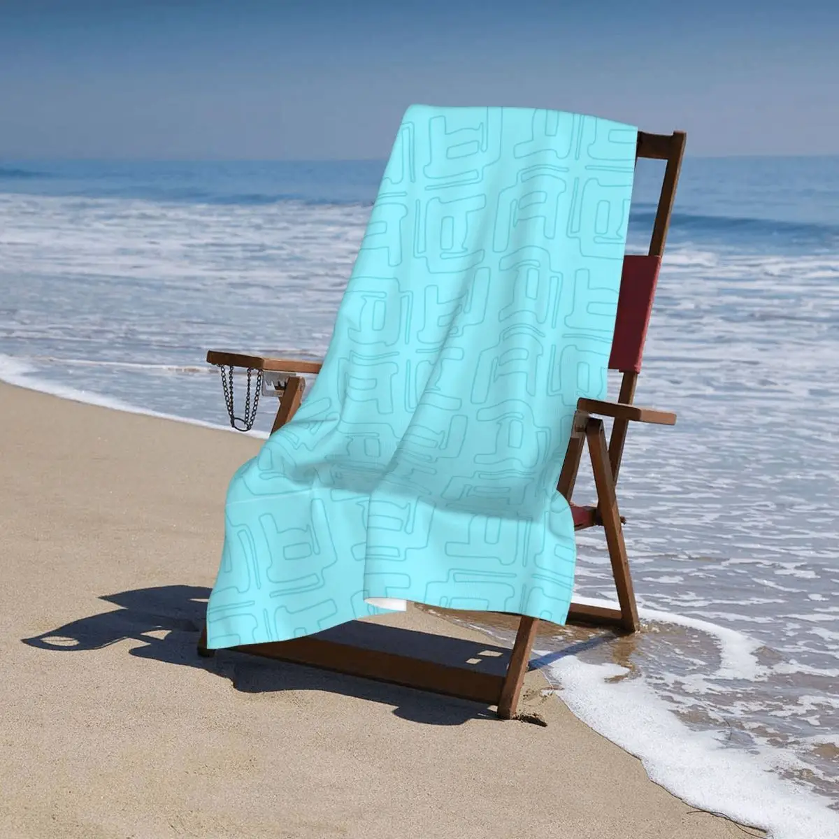 Плажни кърпи Badge, кърпи за басейна, плажни кърпи от микрофибър, без едър пясък, бързо съхнещи леки хавлиени кърпи за гмуркане . ' - ' . 4