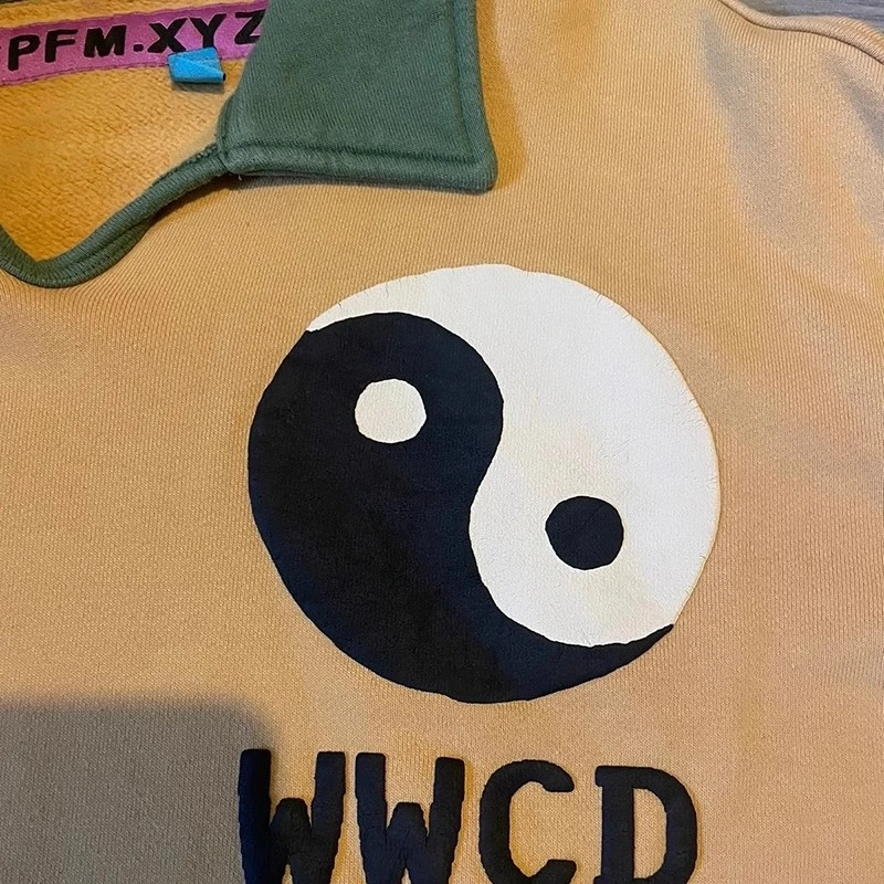 Нови CPFM.XYZ WWCD, блузи с цип, Мъжки, Женски, с логото на Bagua, С качулка . ' - ' . 3