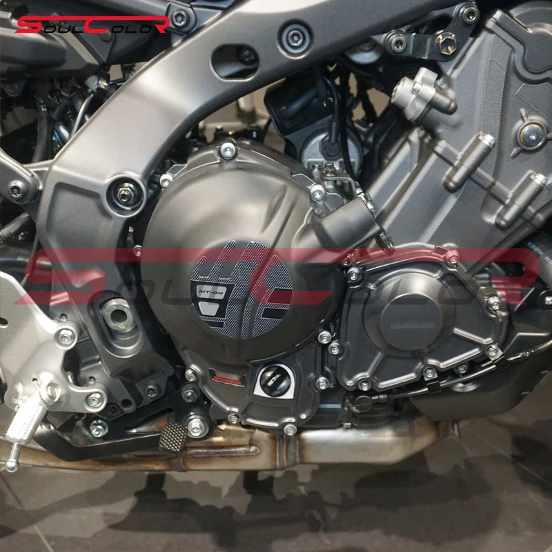 Защитни Декоративни 3D стикери Защитния капак на картера на двигателя Подходящ за Yamaha MT-09 2021 2022 2023 MT09 SP 21 22 23 FZ09 . ' - ' . 0