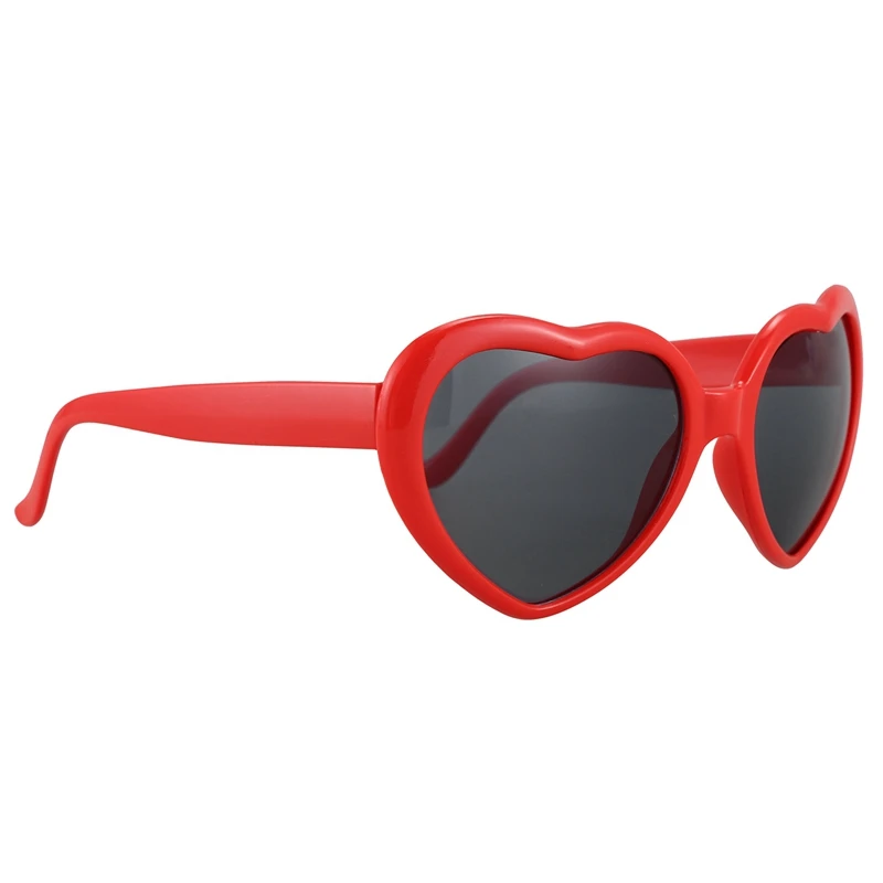 2X Модни Красиви Ретро Слънчеви очила с форма на сърце в стил Лолита