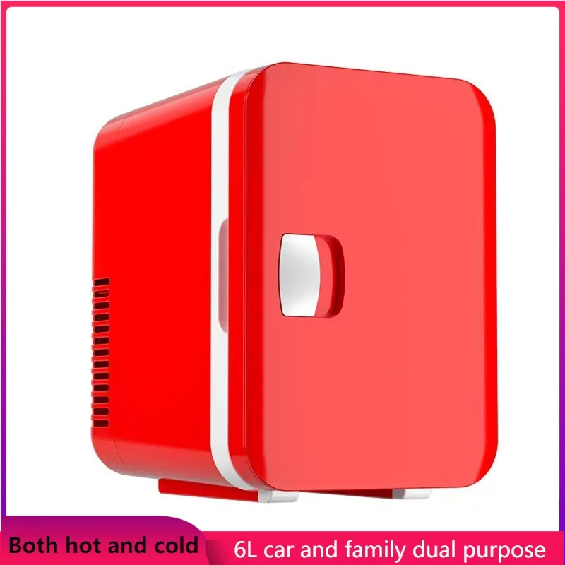 Автомобилен хладилник 6Л За колата и дома с Двойна употреба, Малък хладилник за студена и топла вода, Охлаждане на напитки, зареждане с грим, Подарък хладилник . ' - ' . 0