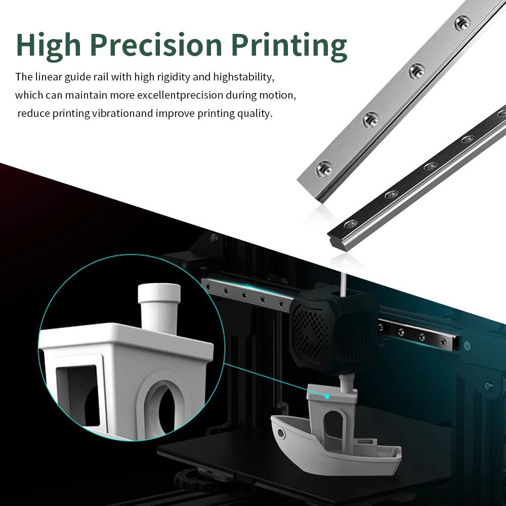 Комплекти упътване за 3D-принтер CREALITY X-Axis Linear Advance 320 мм Линейна употреба по ос Y за Обновяване на 3D принтер Emilov-3/Pro/V2 . ' - ' . 2