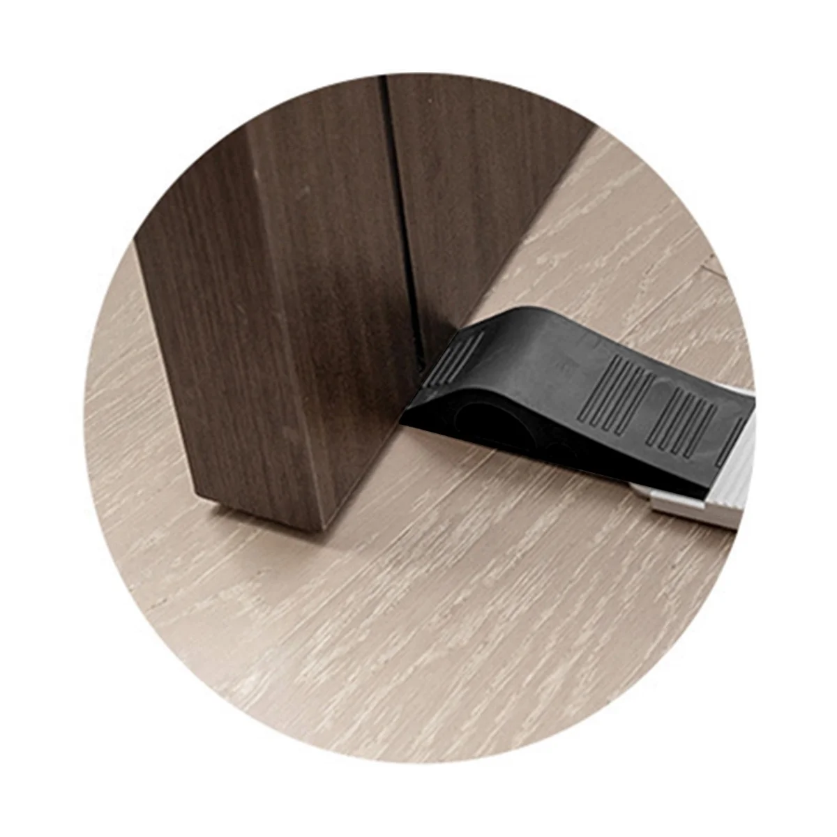 Вратите прислужници Комплект от 3 гумени клиновидна форма елементи за килими, твърда дървесина, бетон и плочки - Аксесоари за декорация на дома . ' - ' . 5