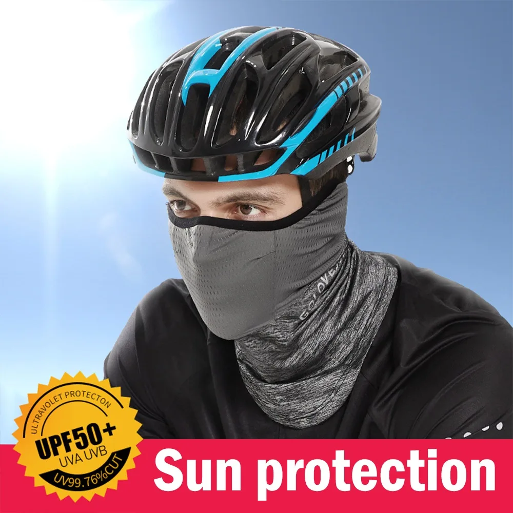Солнцезащитная маска от ледената коприна, лека шапка, Маска, шал, Маски за конна езда, UV-защитен копринен шал, превръзка на врата, калъф за врата . ' - ' . 3